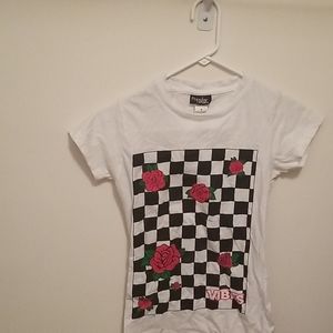 Checkered rose shirt